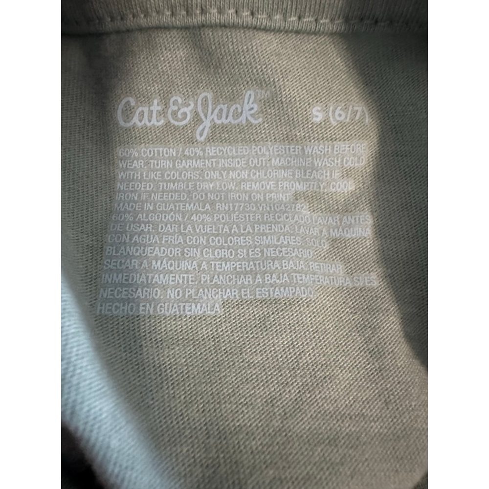 Cat & Jack cowboy long graphic t-shirt sz 6/7 - Picture 3 of 3